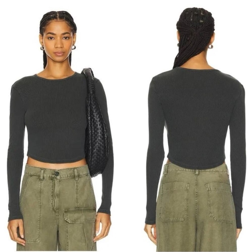 Agolde | Nova Tee Ribbed Long Sleeve Top